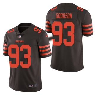 Men's Cleveland Browns B.J. Goodson Brown Color Rush Limited Jersey
