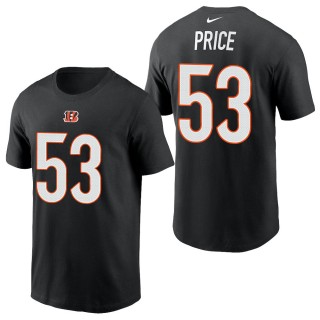 Men's Cincinnati Bengals Billy Price Black 2021 Name & Number T-Shirt