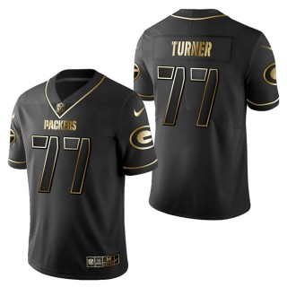 Men's Green Bay Packers Billy Turner Black Golden Edition Jersey
