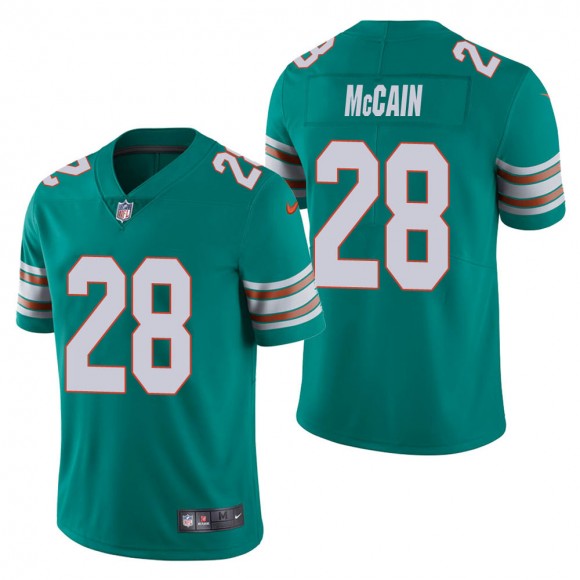 Men's Miami Dolphins Bobby McCain Aqua Alternate Vapor Limited Jersey