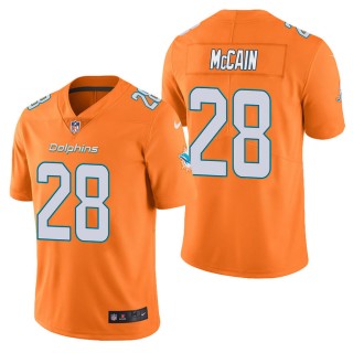 Men's Miami Dolphins Bobby McCain Orange Color Rush Limited Jersey