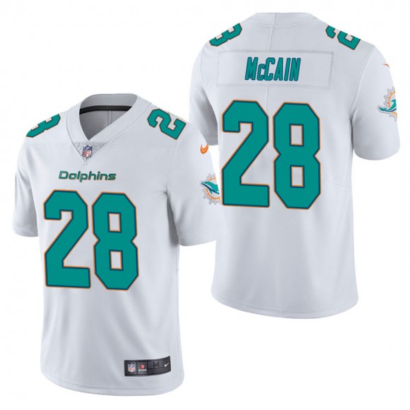 Men's Miami Dolphins Bobby McCain White Vapor Untouchable Limited Jersey