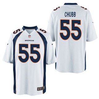 Men's Denver Broncos Bradley Chubb White Game Jersey
