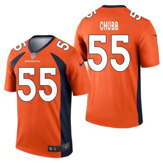 Men's Denver Broncos Bradley Chubb Orange Legend Jersey