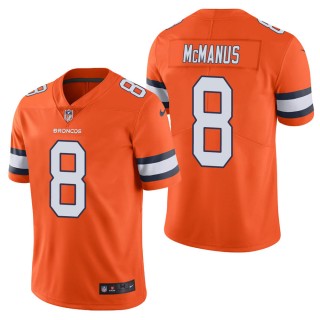 Men's Denver Broncos Brandon McManus Orange Color Rush Limited Jersey