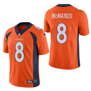 Men's Denver Broncos Brandon McManus Orange Vapor Untouchable Limited Jersey