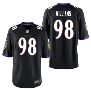 Men's Baltimore Ravens Brandon Williams Black Game Jersey