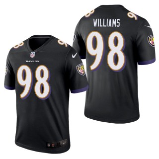 Men's Baltimore Ravens Brandon Williams Black Legend Jersey