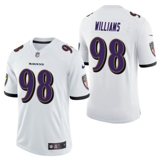 Men's Baltimore Ravens Brandon Williams White Vapor Untouchable Limited Jersey