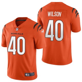Men's Cincinnati Bengals Brandon Wilson Orange 2021 Vapor Limited Jersey