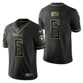 Men's Tennessee Titans Brett Kern Black Golden Edition Jersey