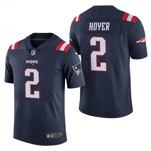 Men's New England Patriots Brian Hoyer Navy Color Rush Limited Jersey