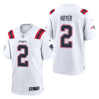 Men's New England Patriots Brian Hoyer White Game Jersey
