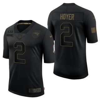 Men's New England Patriots Brian Hoyer Black Salute to Service Jersey