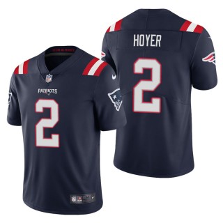 Men's New England Patriots Brian Hoyer Navy Vapor Limited Jersey