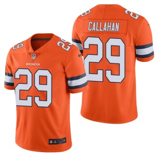 Men's Denver Broncos Bryce Callahan Orange Color Rush Limited Jersey