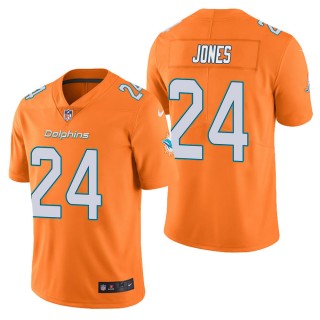 Men's Miami Dolphins Byron Jones Orange Color Rush Limited Jersey