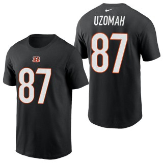 Men's Cincinnati Bengals C.J. Uzomah Black 2021 Name & Number T-Shirt