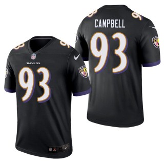 Men's Baltimore Ravens Calais Campbell Black Legend Jersey