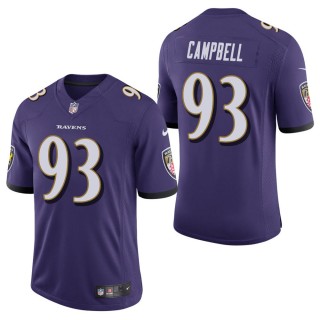 Men's Baltimore Ravens Calais Campbell Purple Vapor Untouchable Limited Jersey