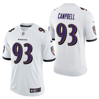 Men's Baltimore Ravens Calais Campbell White Vapor Untouchable Limited Jersey