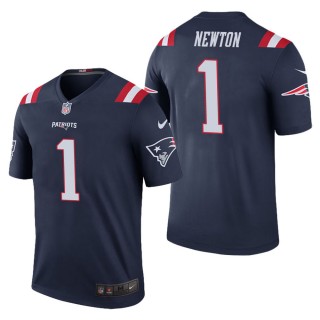 Men's New England Patriots Cam Newton Navy Color Rush Legend Jersey