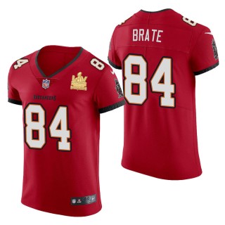 Men's Tampa Bay Buccaneers Cameron Brate Red Super Bowl LV Champions Jersey