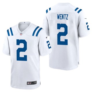 Men's Indianapolis Colts Carson Wentz White Game Jersey