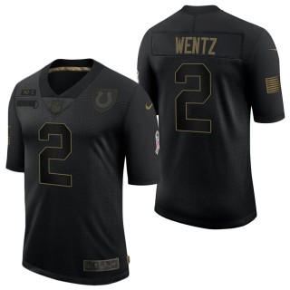 Men's Indianapolis Colts Carson Wentz Black Salute to Service Jersey