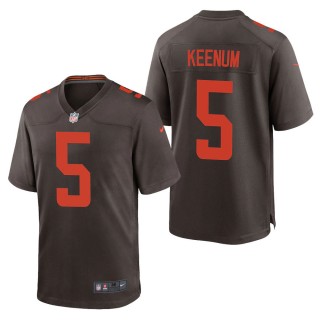 Men's Cleveland Browns Case Keenum Brown Alternate Game Jersey