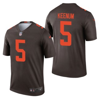 Men's Cleveland Browns Case Keenum Brown Alternate Legend Jersey