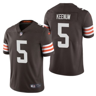 Men's Cleveland Browns Case Keenum Brown Vapor Limited Jersey