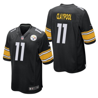 Men's Pittsburgh Steelers Chase Claypool Black Game Jersey