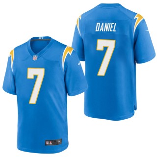 Men's Los Angeles Chargers Chase Daniel Powder Blue Game Jersey