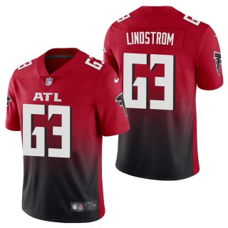 Men's Atlanta Falcons Chris Lindstrom Red 2nd Alternate Vapor Limited Jersey