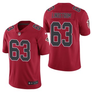 Men's Atlanta Falcons Chris Lindstrom Red Color Rush Limited Jersey