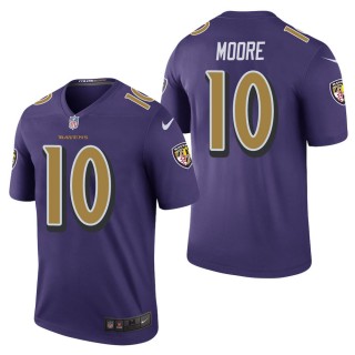 Men's Baltimore Ravens Chris Moore Purple Color Rush Legend Jersey