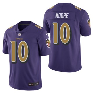 Men's Baltimore Ravens Chris Moore Purple Color Rush Limited Jersey