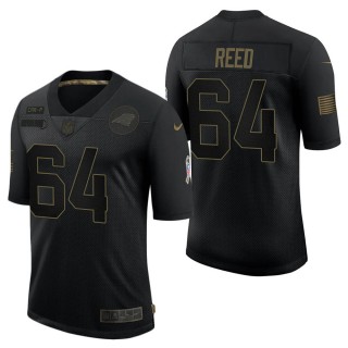 Men's Carolina Panthers Chris Reed Black Salute to Service Jersey