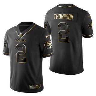 Men's San Francisco 49ers Chris Thompson Black Golden Edition Jersey