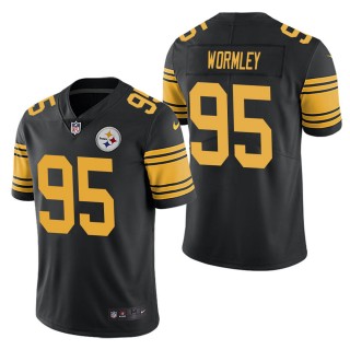 Men's Pittsburgh Steelers Chris Wormley Black Color Rush Limited Jersey