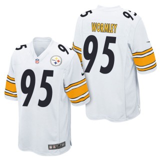 Men's Pittsburgh Steelers Chris Wormley White Game Jersey