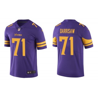 Men's Minnesota Vikings Christian Darrisaw Purple Color Rush Limited Jersey