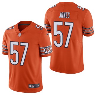 Men's Chicago Bears Christian Jones Orange Vapor Limited Jersey