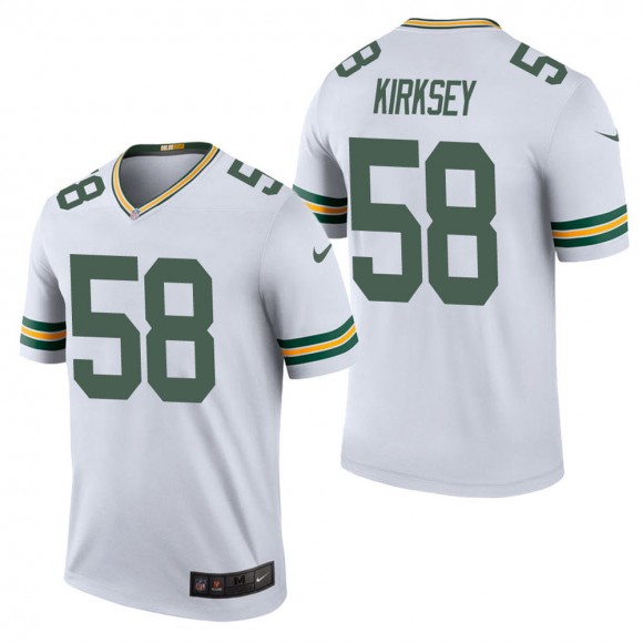 Men's Green Bay Packers Christian Kirksey White Color Rush Legend Jersey