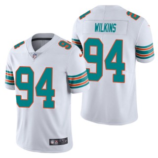 Men's Miami Dolphins Christian Wilkins White Alternate Vapor Limited Jersey