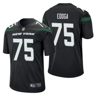 Men's New York Jets Chuma Edoga Black Game Jersey