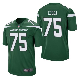 Men's New York Jets Chuma Edoga Green Game Jersey
