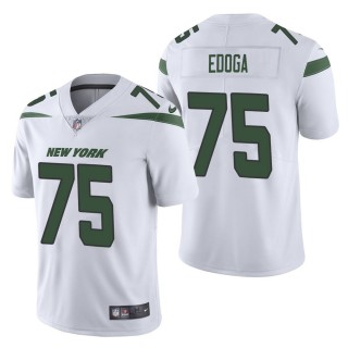 Men's New York Jets Chuma Edoga White Vapor Untouchable Limited Jersey