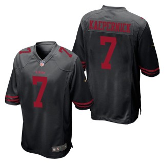 Men's San Francisco 49ers Colin Kaepernick Black Game Jersey